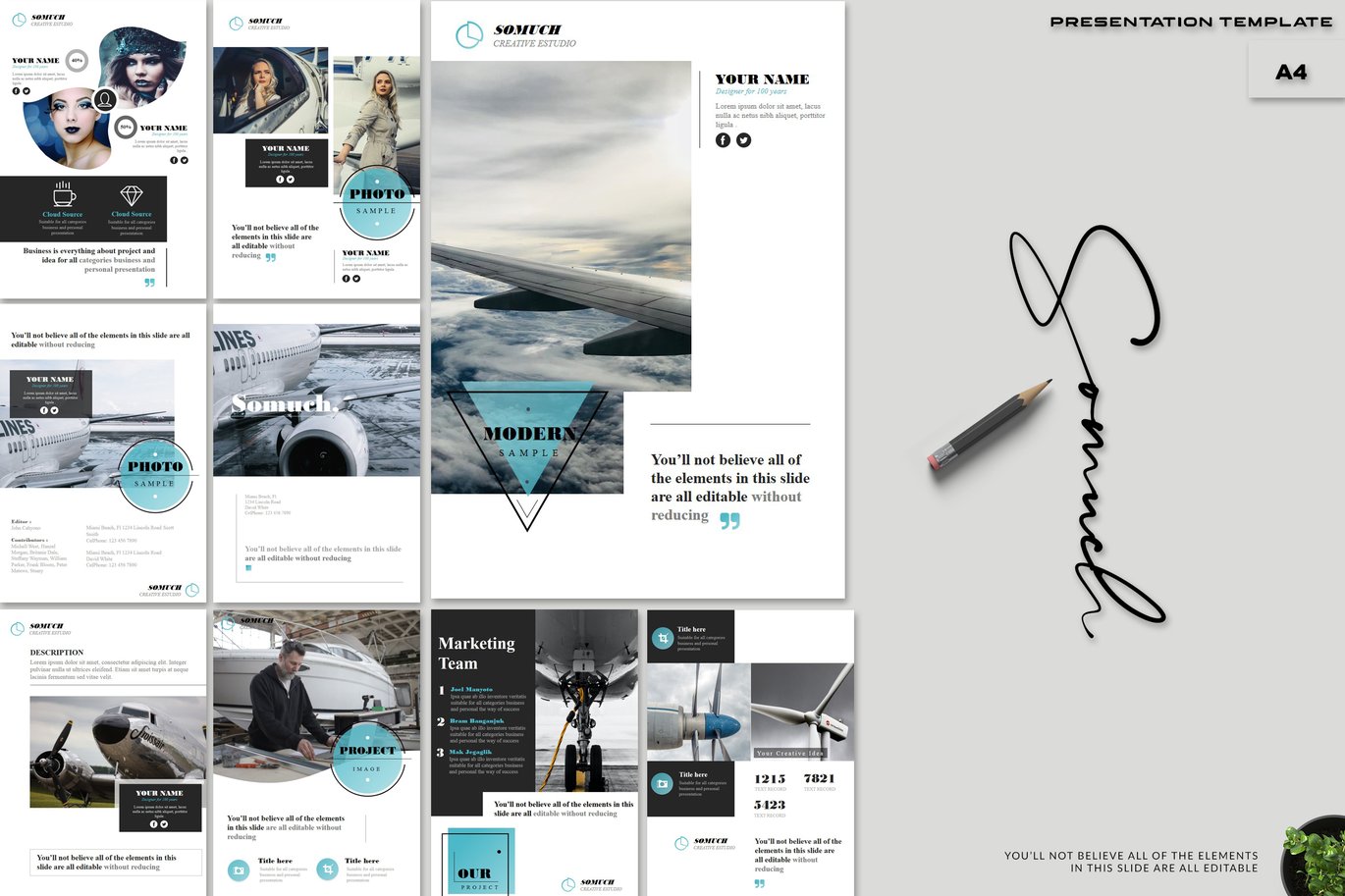 Somuch - A4 Powerpoint Template