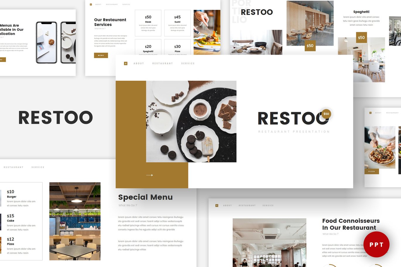 Restaurant & Cafe PowerPoint Template
