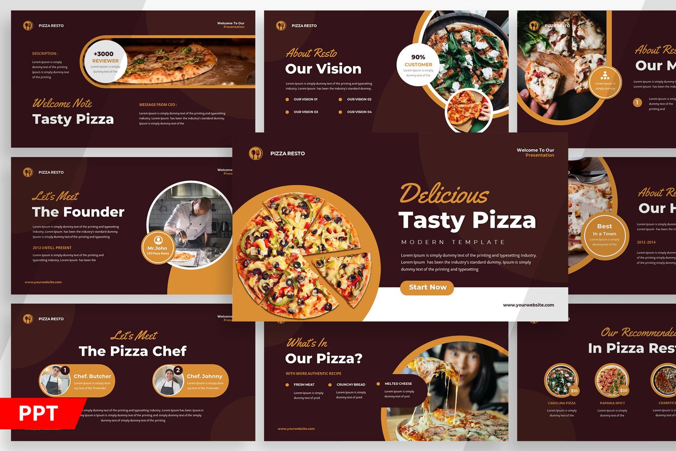Pizza Tasty - Powerpoint Templates