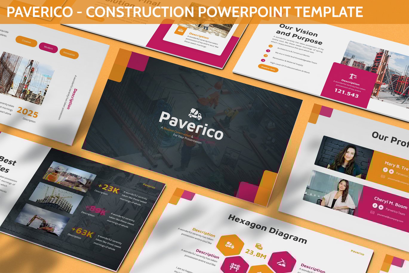 Paverico - Construction Powerpoint Template