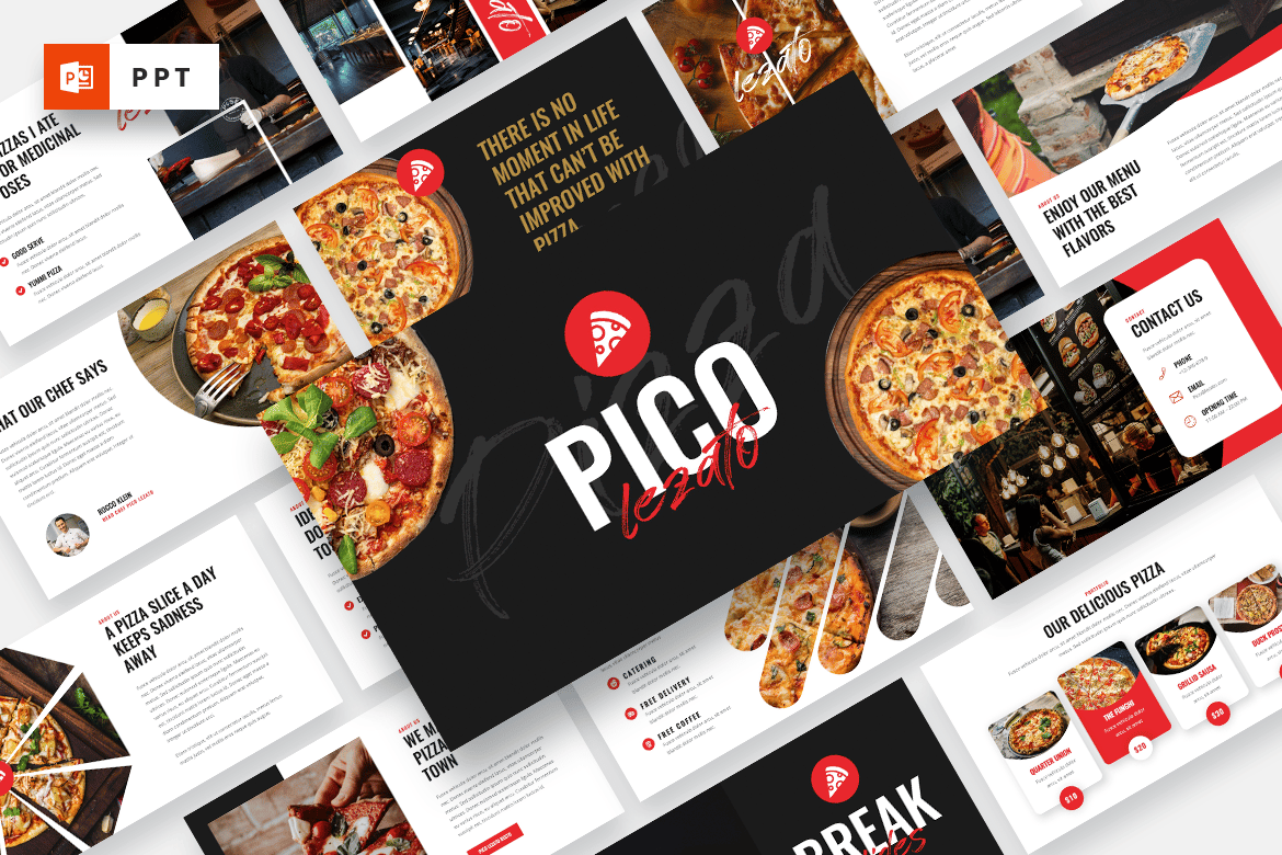 Pico Lezato - Pizza Powerpoint Template