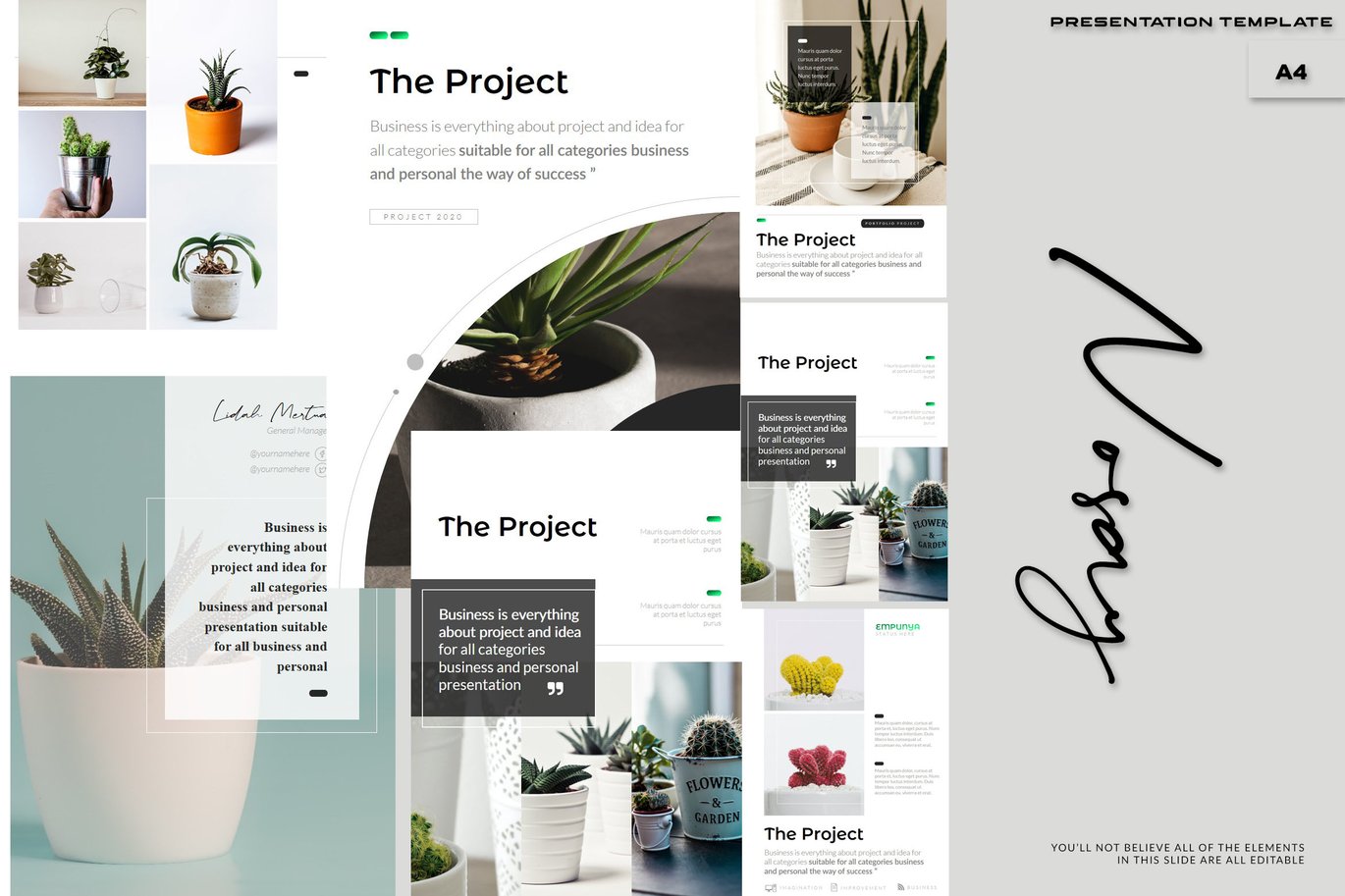 Nosay - A4 Powerpoint Template