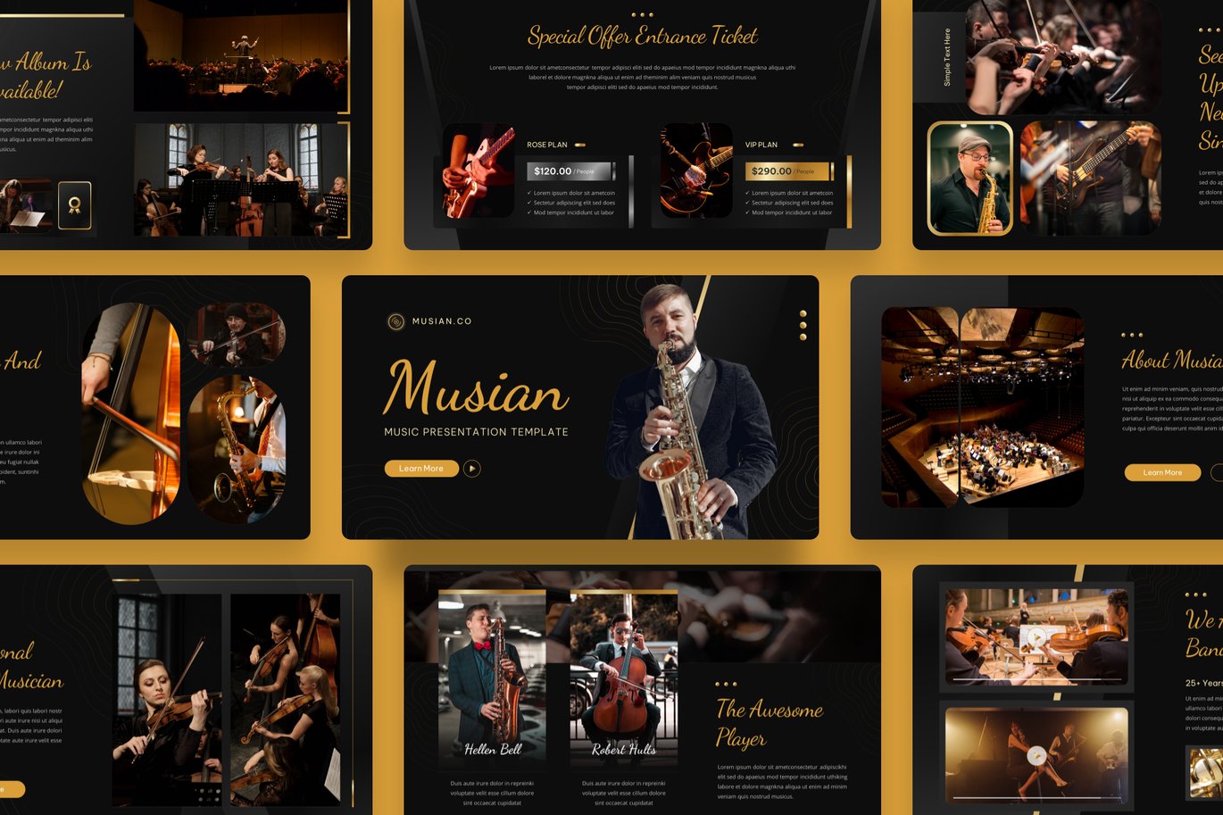 Musian - Music PowerPoint Template