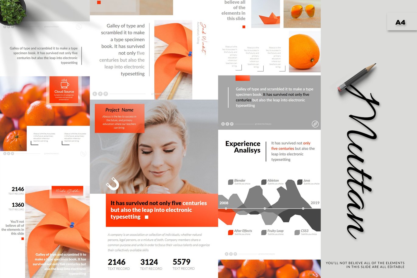 Muttan - A4 Powerpoint Template