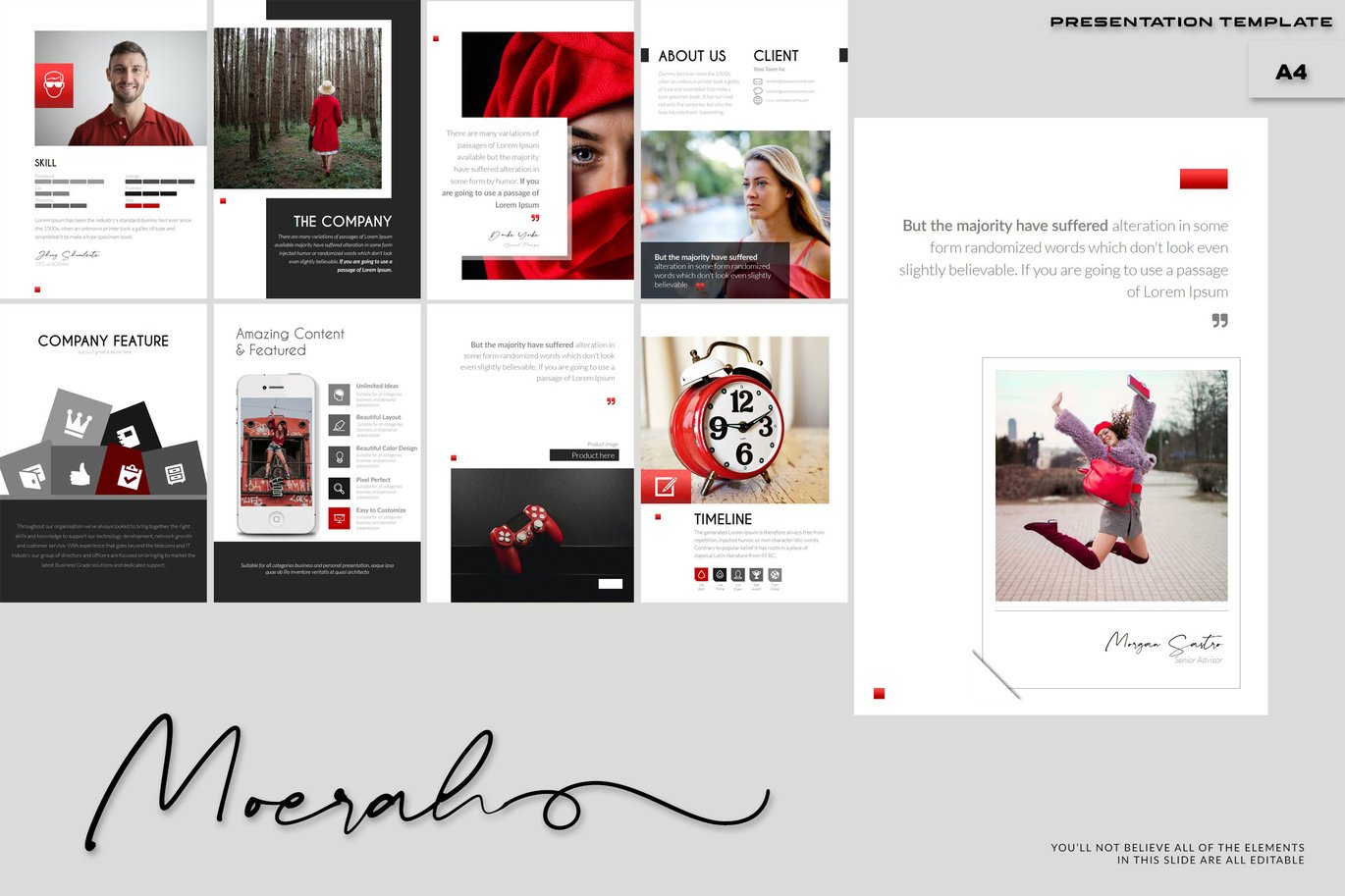 Moerah - A4 Powerpoint Template