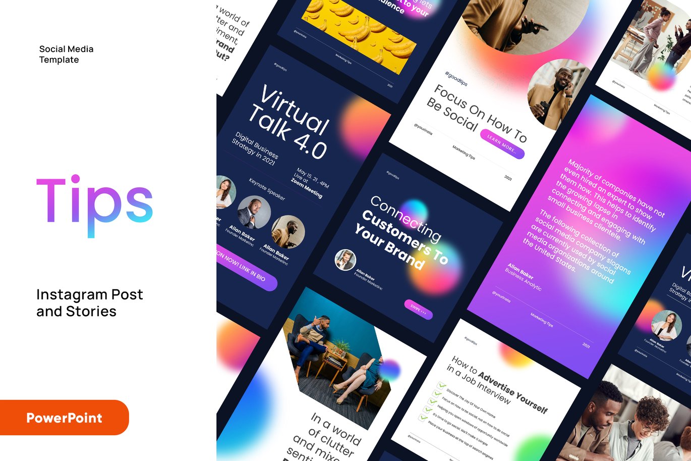 Modern Business Instagram Kit Powerpoint