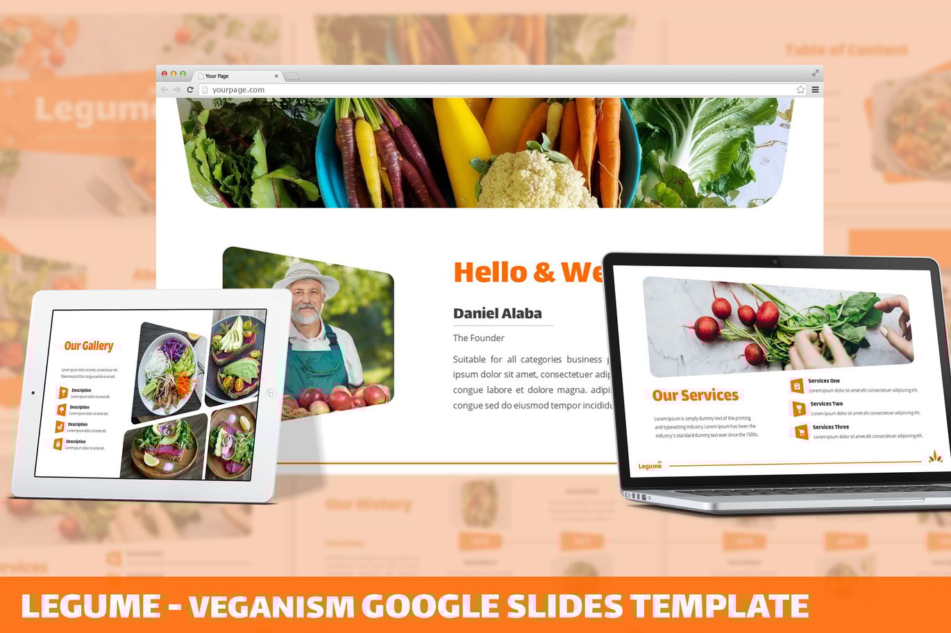 Legume - Veganism Google Slides Template