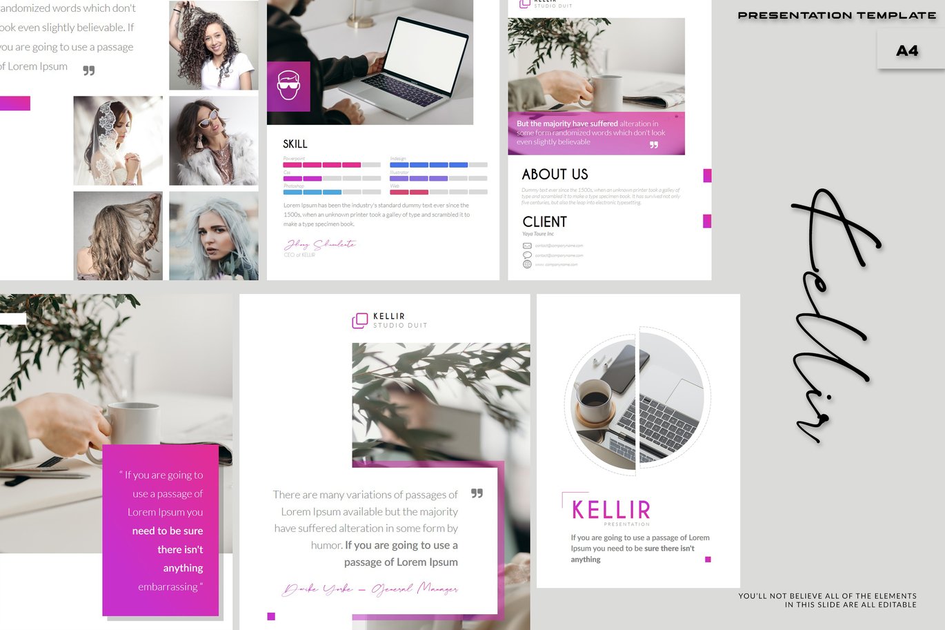 Kelir - A4 Powerpoint Template