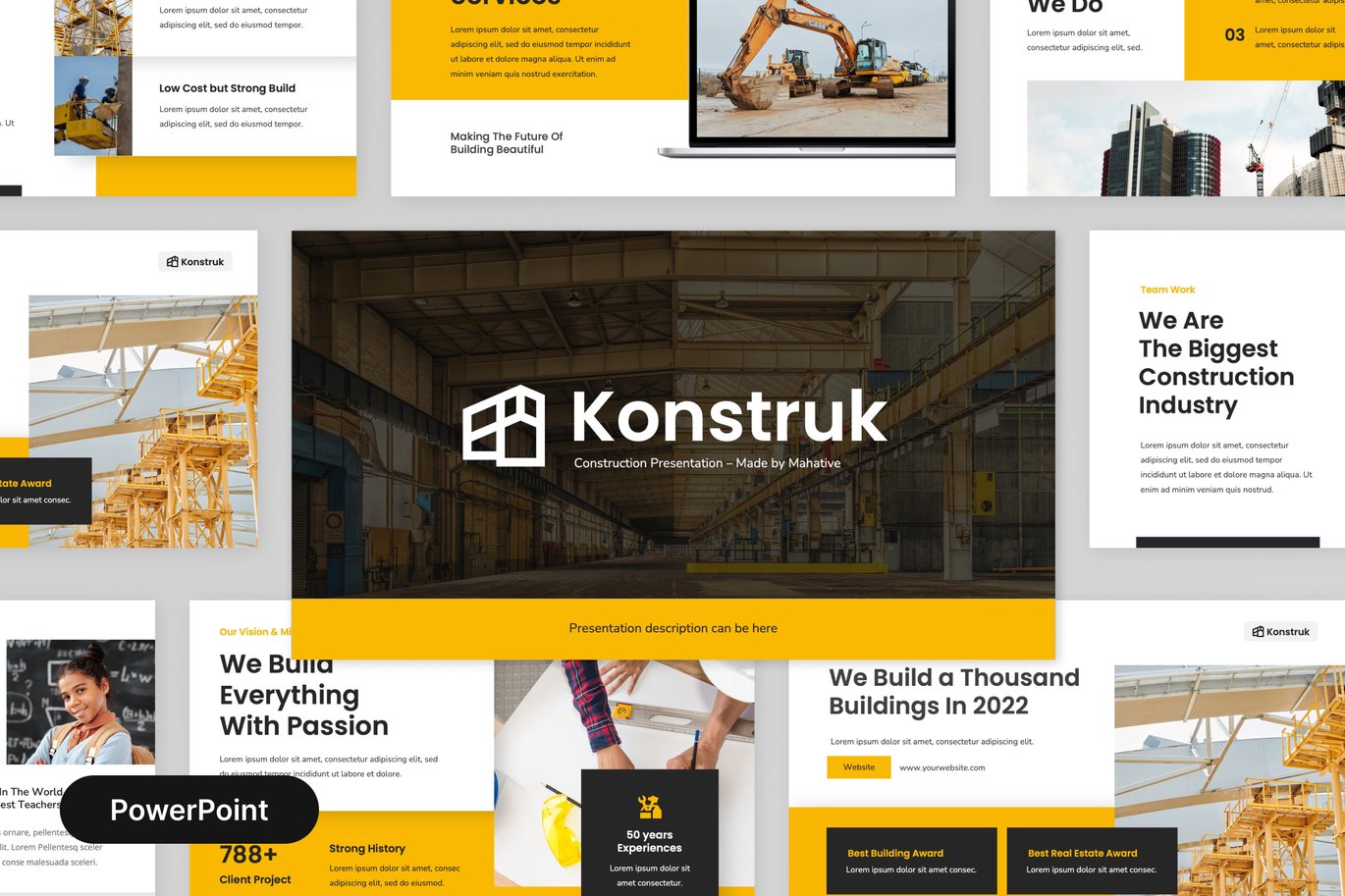 Konstruk - Construction Powerpoint Presentation