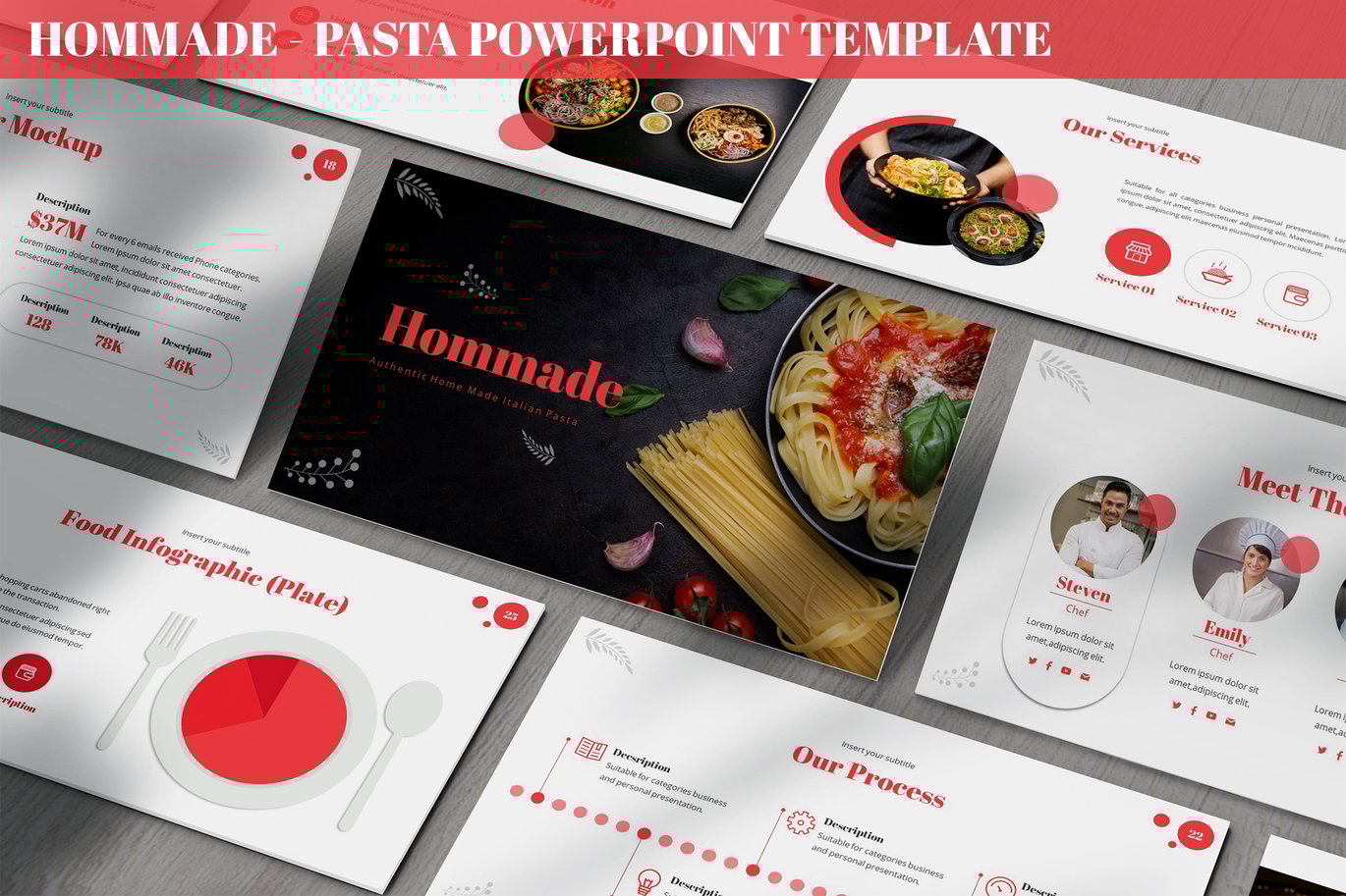 Hommade - Pasta Powerpoint Template