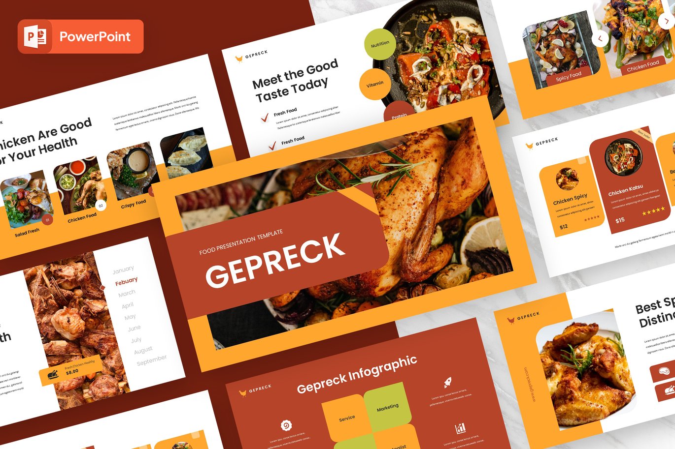 GEPRECK - Food & Restaurant Powerpoint