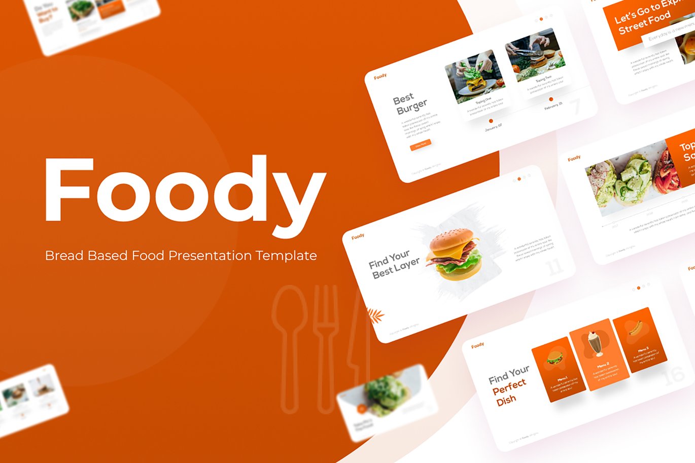Foody Bread Based Food Powerpoint Template