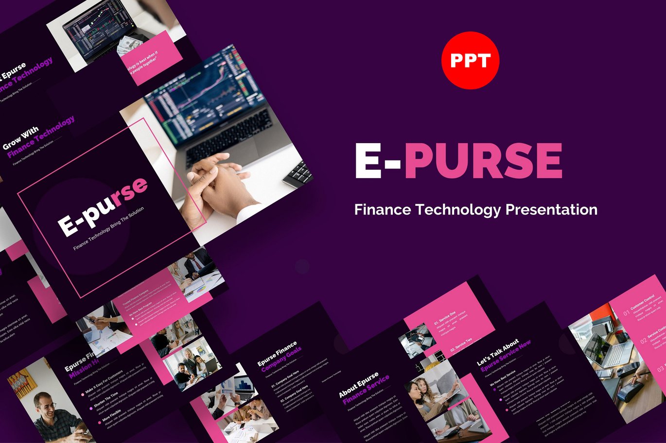 Epurse - Finance Technology Powerpoint Template