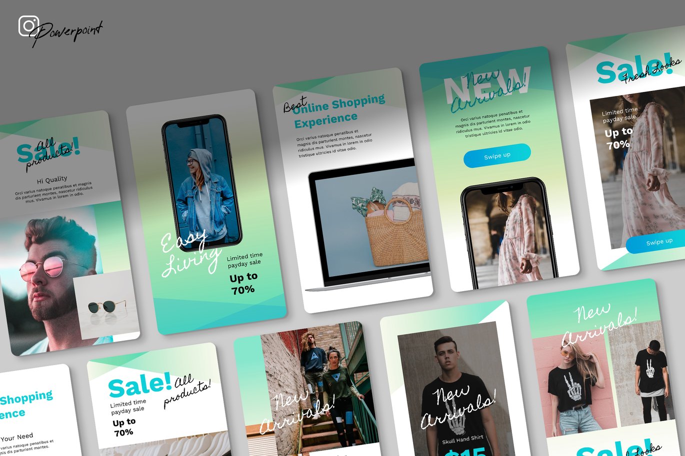 Elegi - Instagram Kit Powerpoint Template