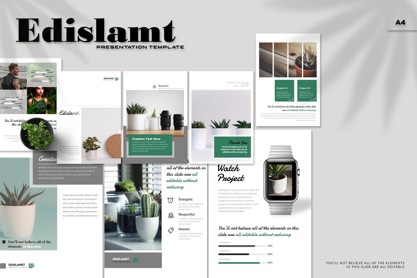 Edislamt - A4 Powerpoint Template