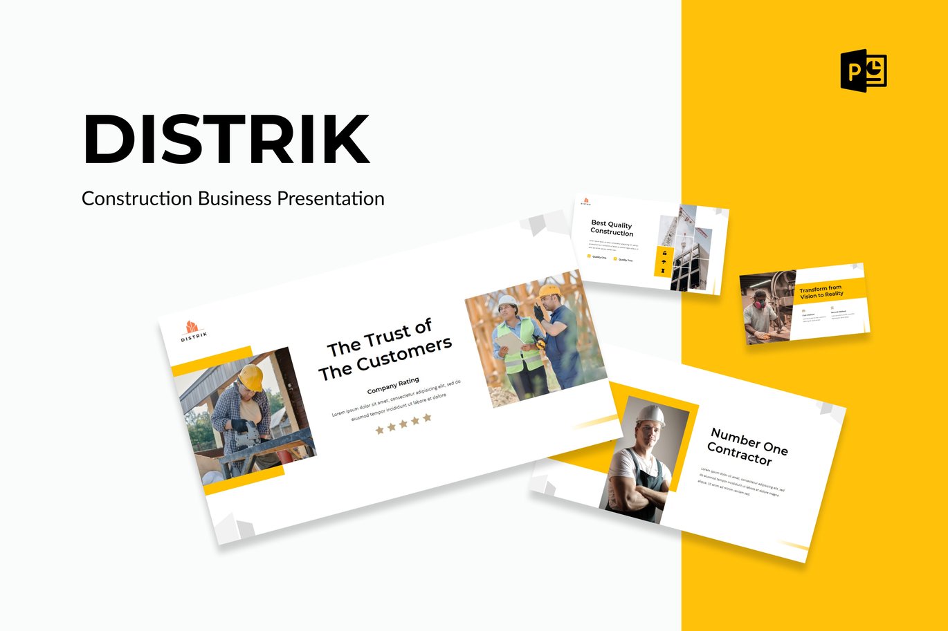 Distrik - Construction Presentation Powerpoint
