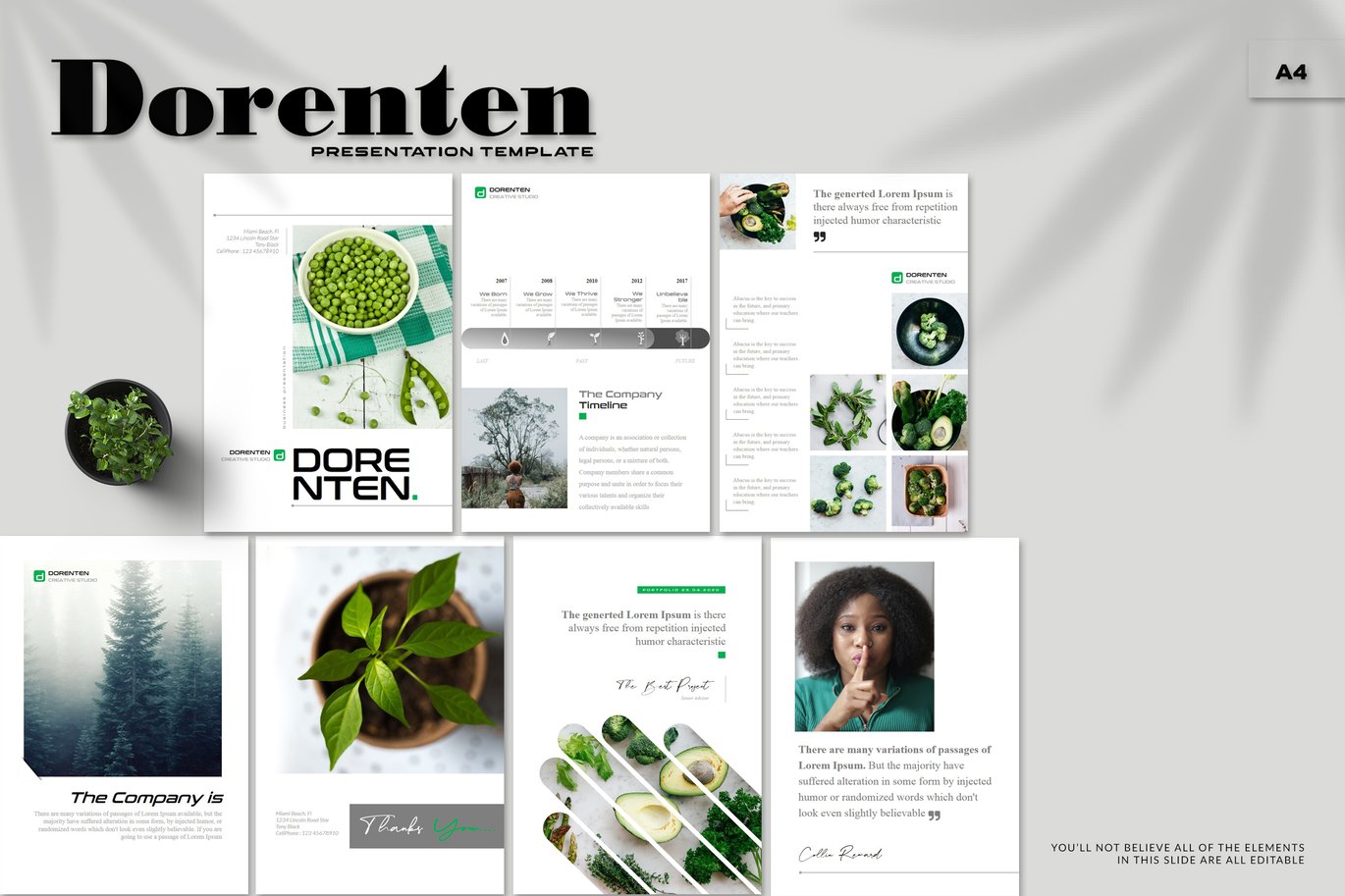 Dorenten - A4 Powerpoint Template