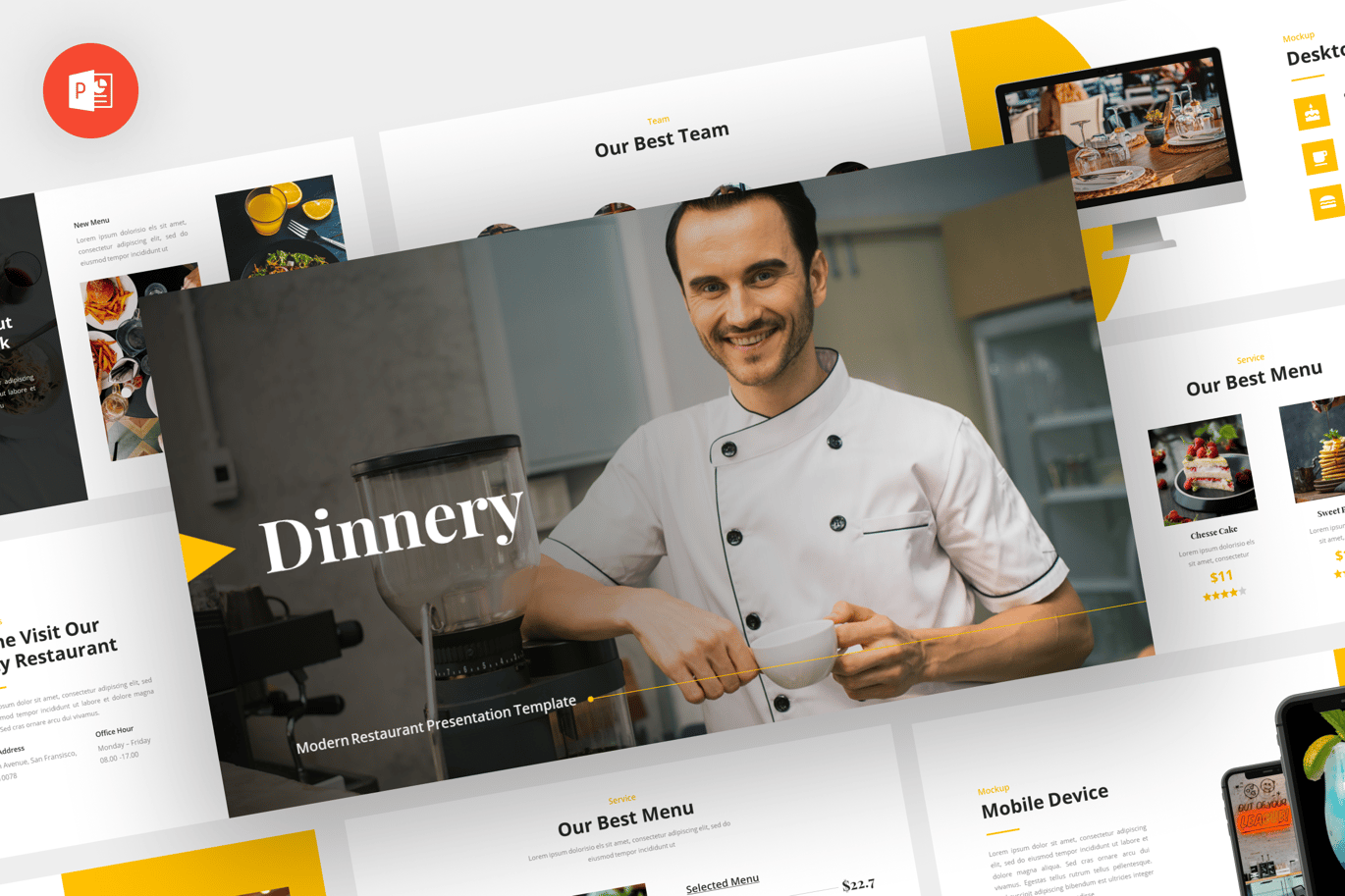 Dinnery - Restaurant Powerpoint Template