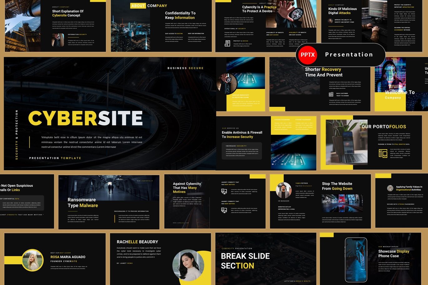 Cybersite – Technology and Security Powerpoint