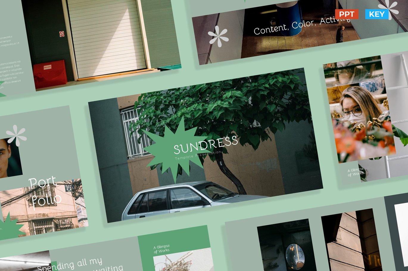 Creative Green Pastel Marketing Plan & Kit