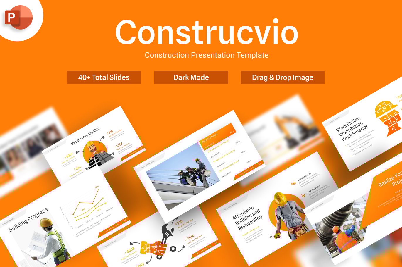 Construcvio Creative Industry PowerPoint Template