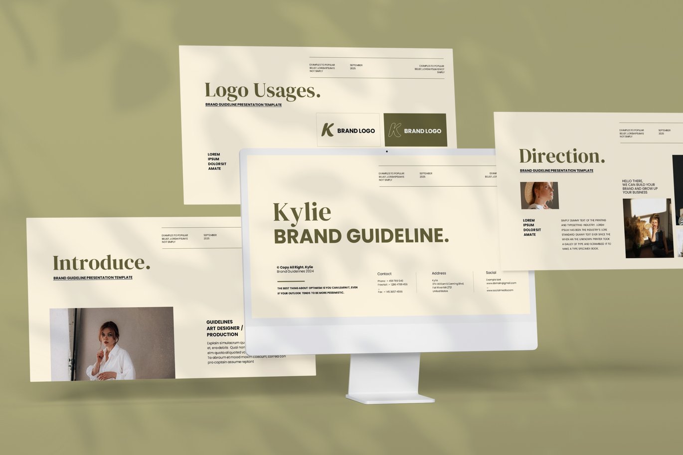 Kylie - Brand Guideline Google Slide Template