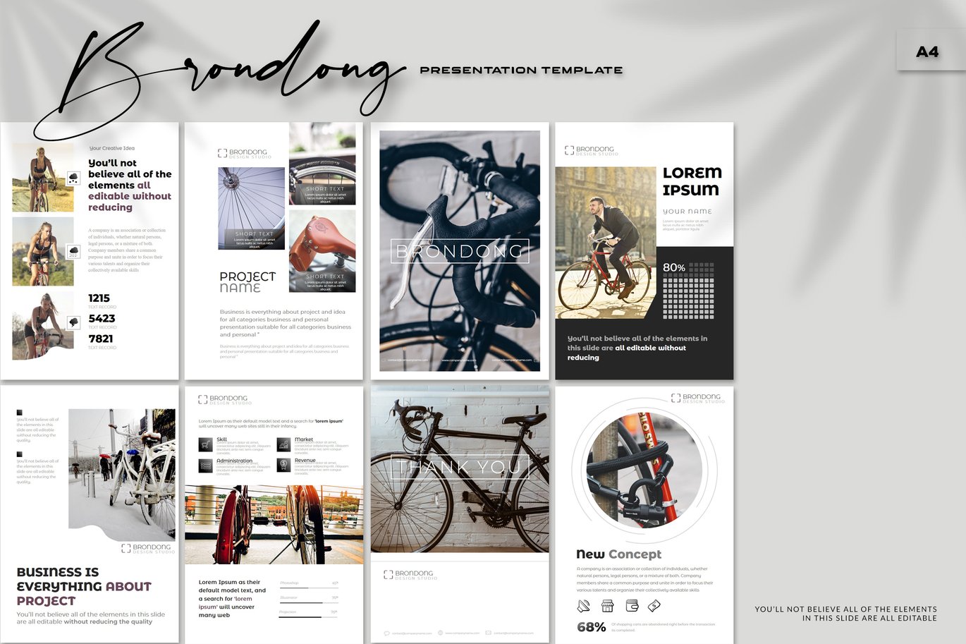 Brondong - A4 Powerpoint Template