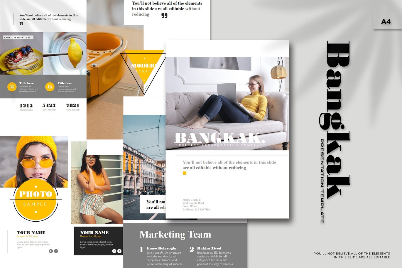 Bangkak - A4 Powerpoint Template