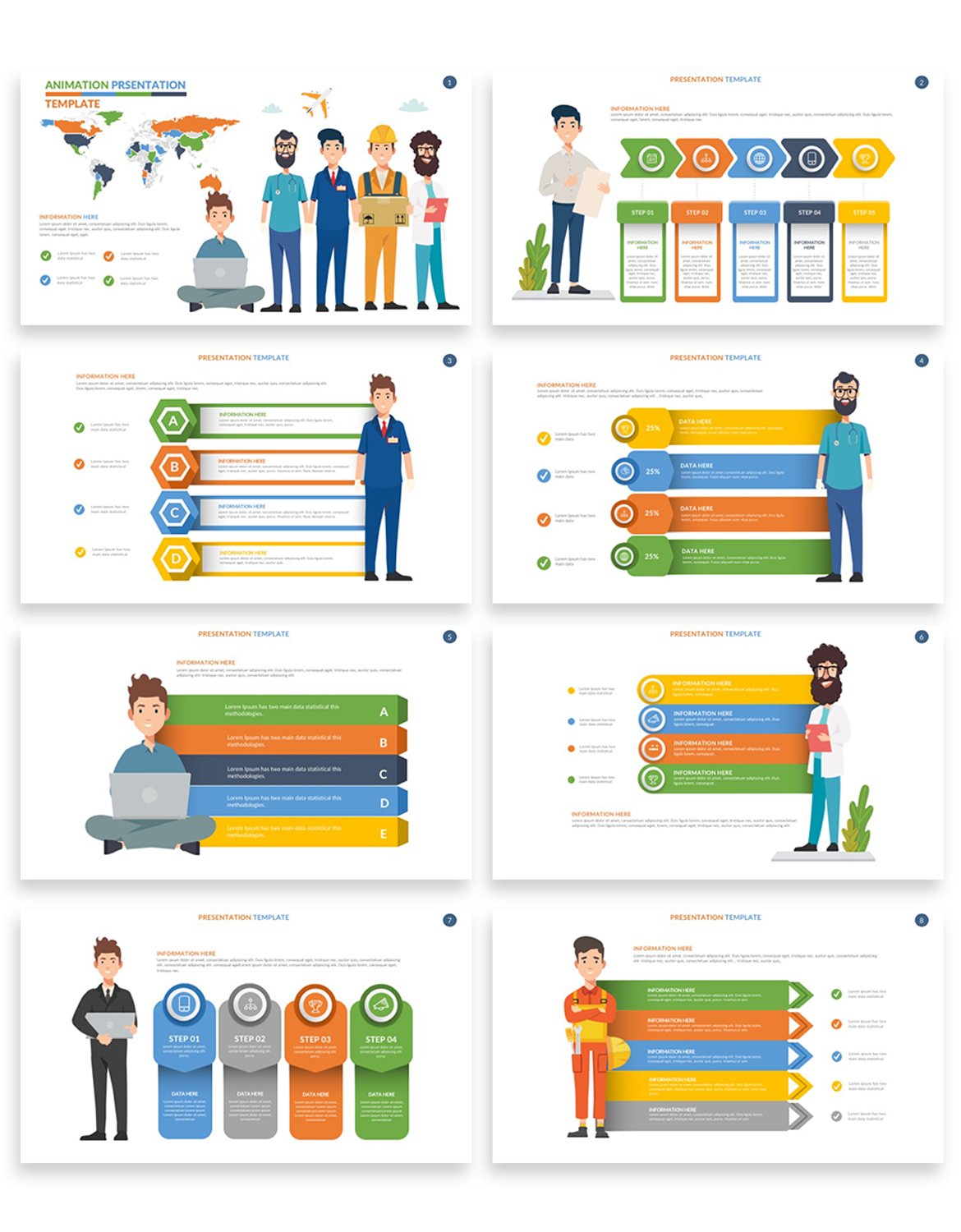 Animation Infographics Powerpoint Presentation