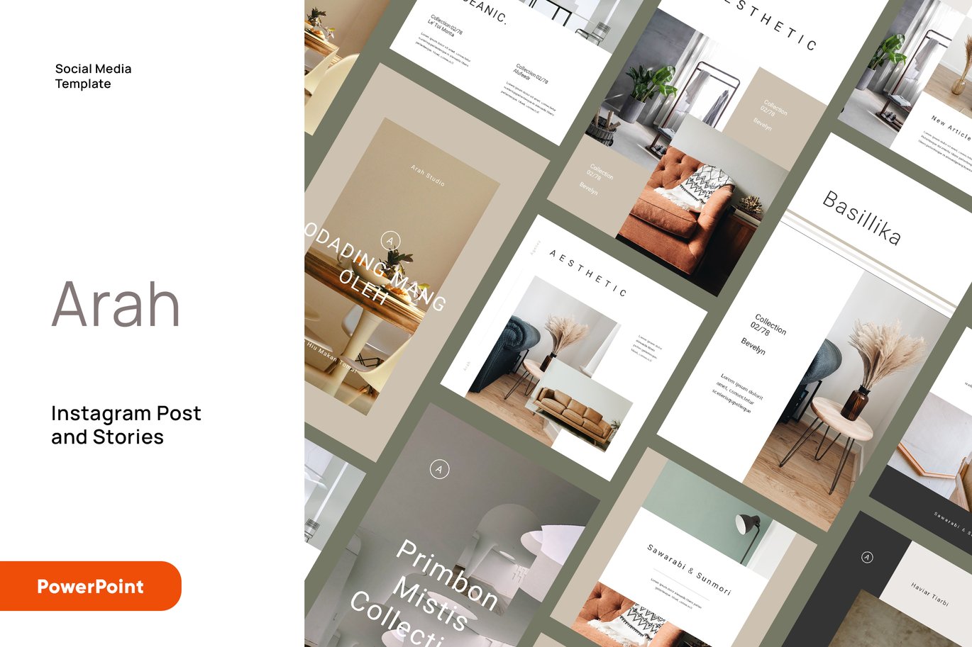 Arah - Architecture Instagram Kit Powerpoint
