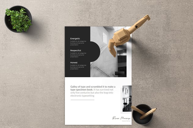 Alona - A4 Powerpoint Template