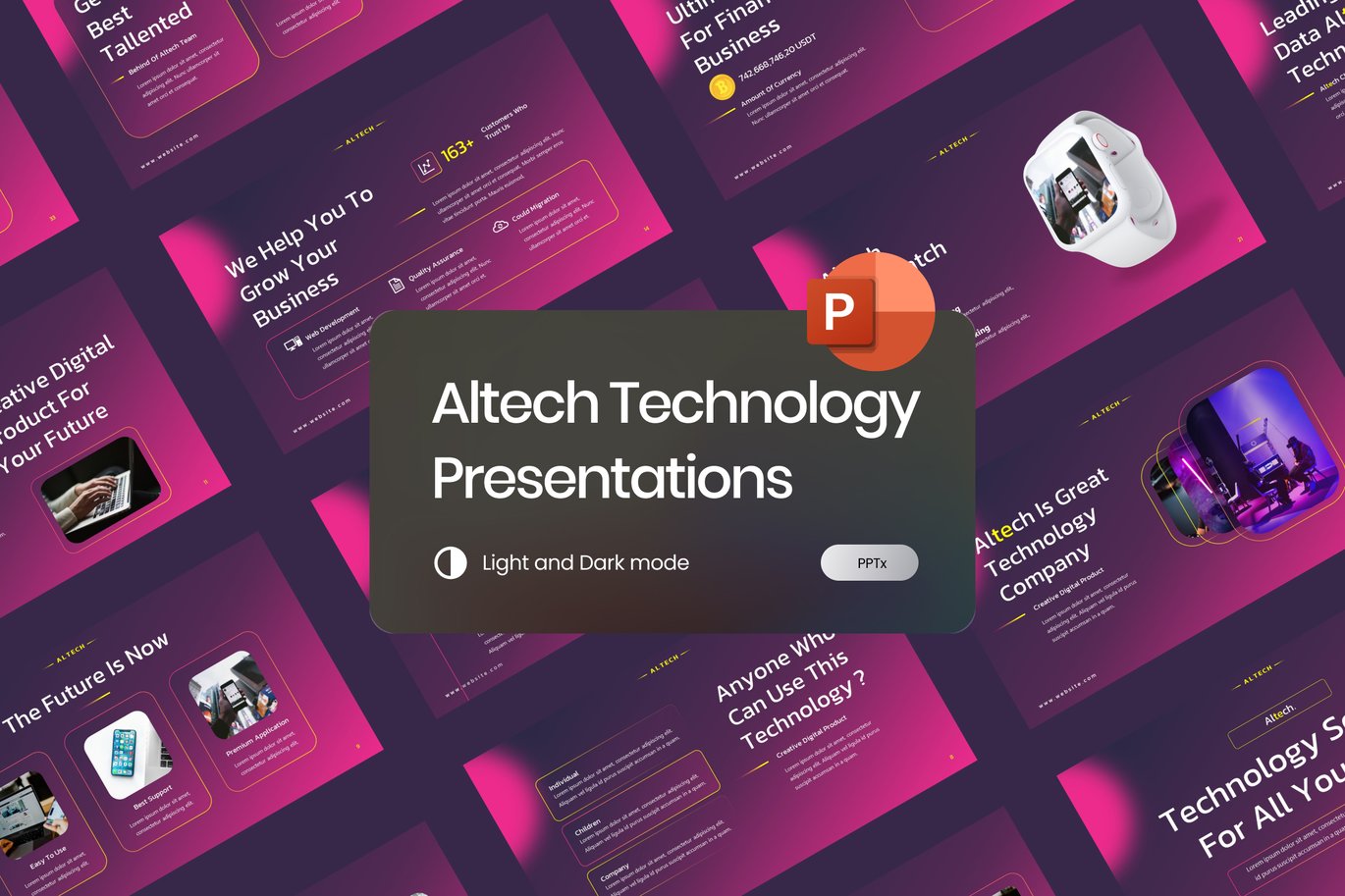 Altech Futuristic Technology PowerPoint
