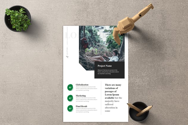 Alivio - A4 Powerpoint Template