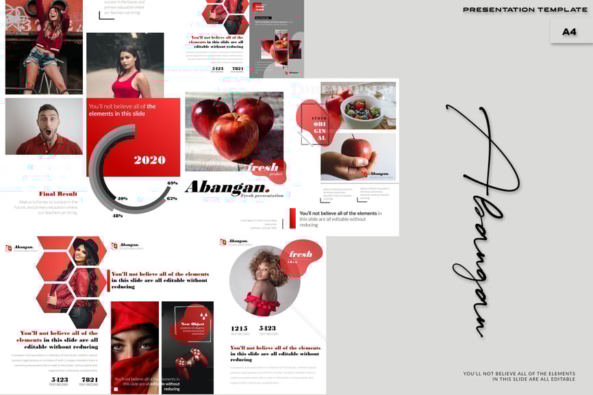 2 Abangan - A4 Powerpoint Template