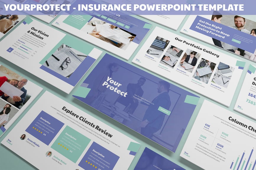 296 Yourprotect - Insurance Powerpoint Template