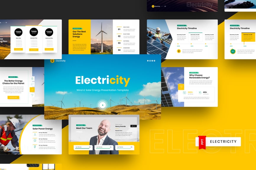 Wind & Solar Energy PowerPoint Template