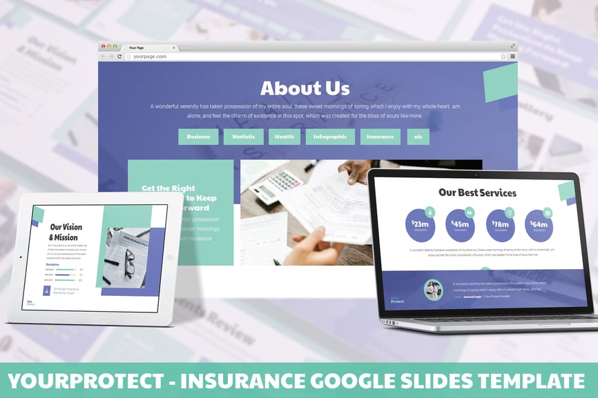 295 Yourprotect - Insurance Google Slides Template