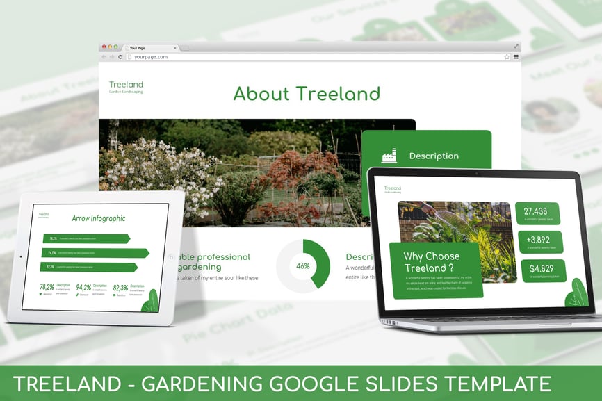 Treeland - Gardening Google Slides Template