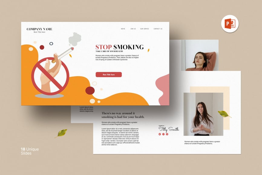 Stop Smoking Presentation Template