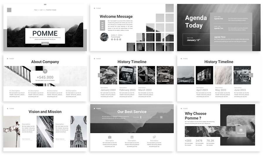 Pomme - Multipurpose Google Slides Template