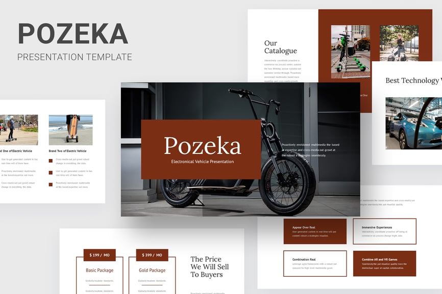 Pozeka - Electronic Vehicle Powerpoint Template