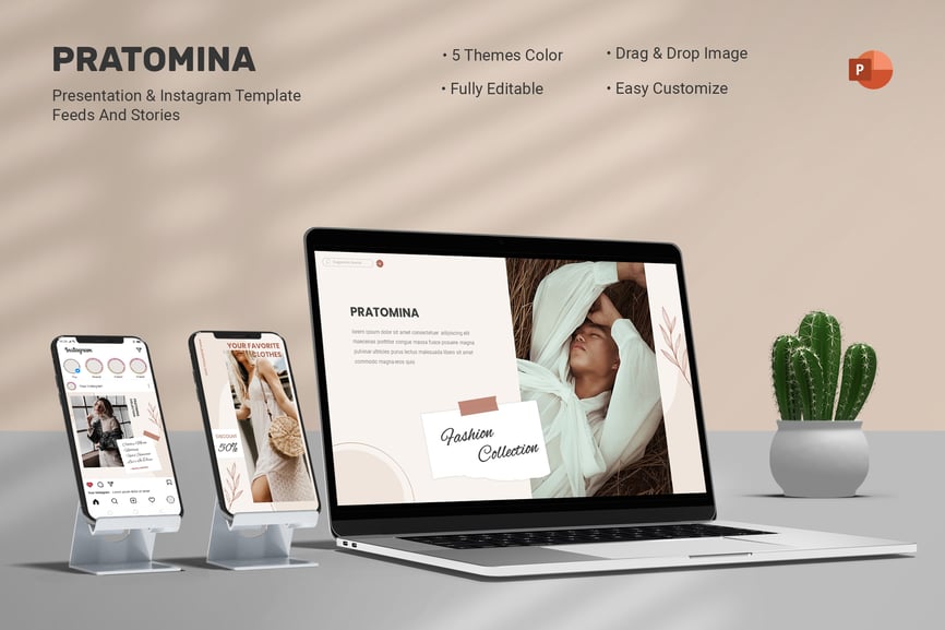Pratomina - Powerpoint & Instagram Template
