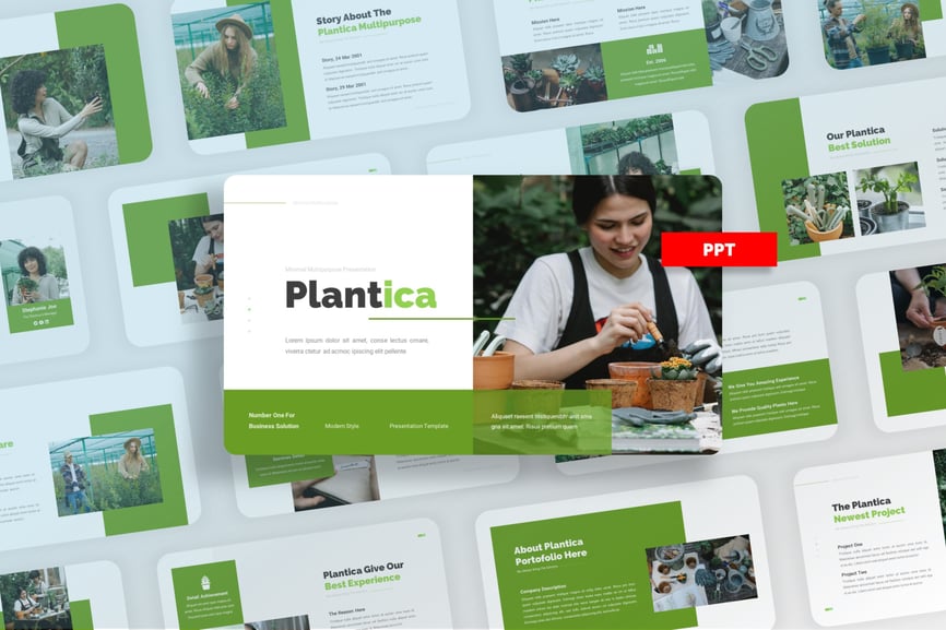 Plantica Minimal Multipurpose PowerPoint Template