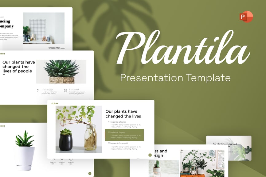 Plantila Modern Minimalist PowerPoint Template