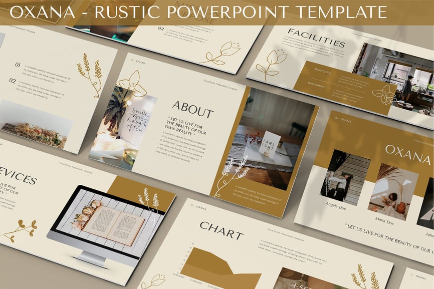 Oxana - Rustic Powerpoint Template