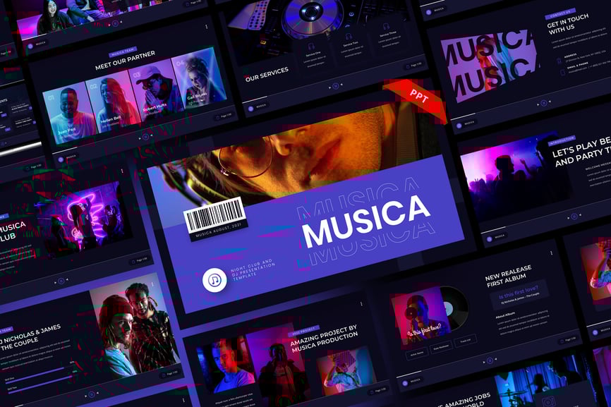 Musica - Night Club and DJ PowerPoint