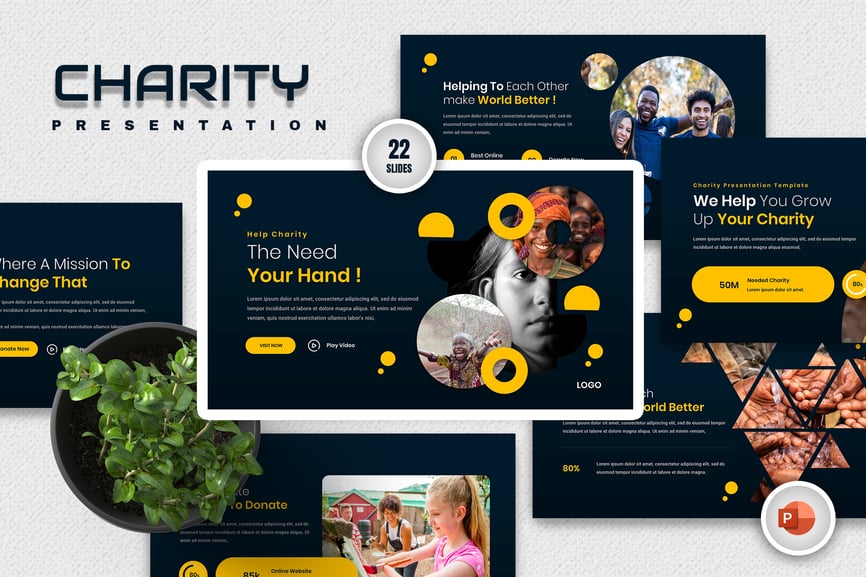 Need Charity PowerPoint Presentation Template