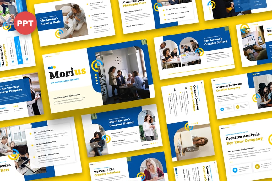 Morius - Creative Company Profile Powerpoint