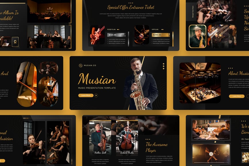 Musian - Music PowerPoint Template