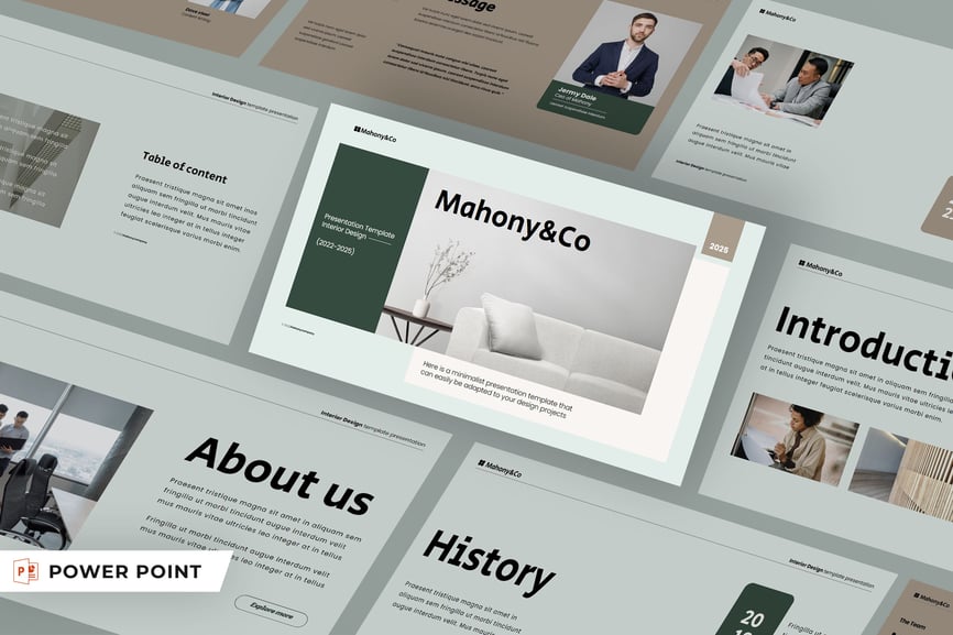 Mahony - Digital Business Marketing PPT Template